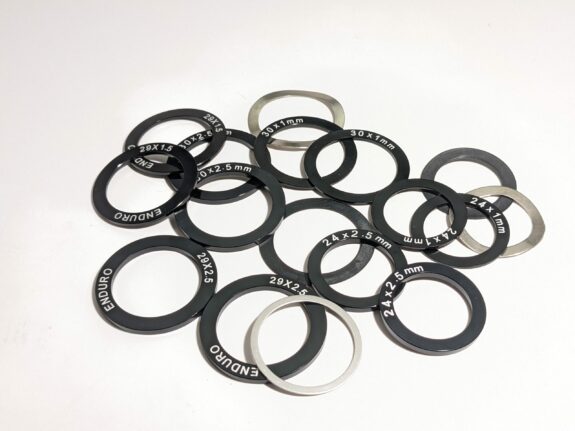 Bottom Bracket Spindle Spacer Kits